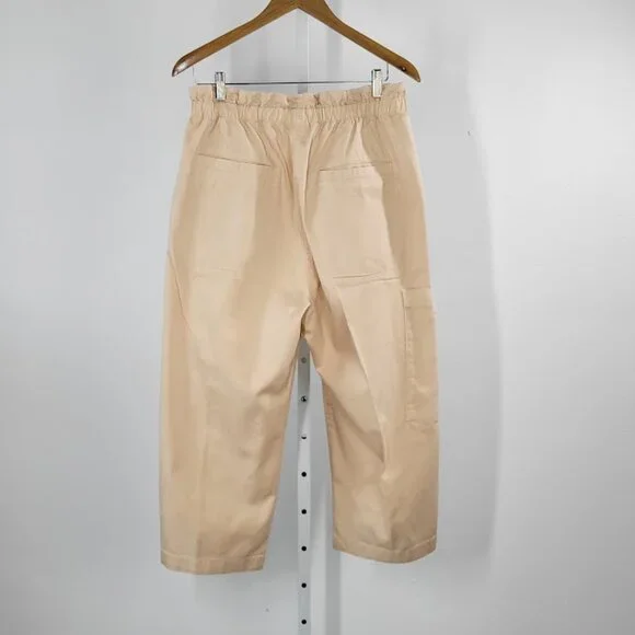 ANTHROPOLOGIE paperbag crop pants Sz M petite  NEW - Picture 5 of 8